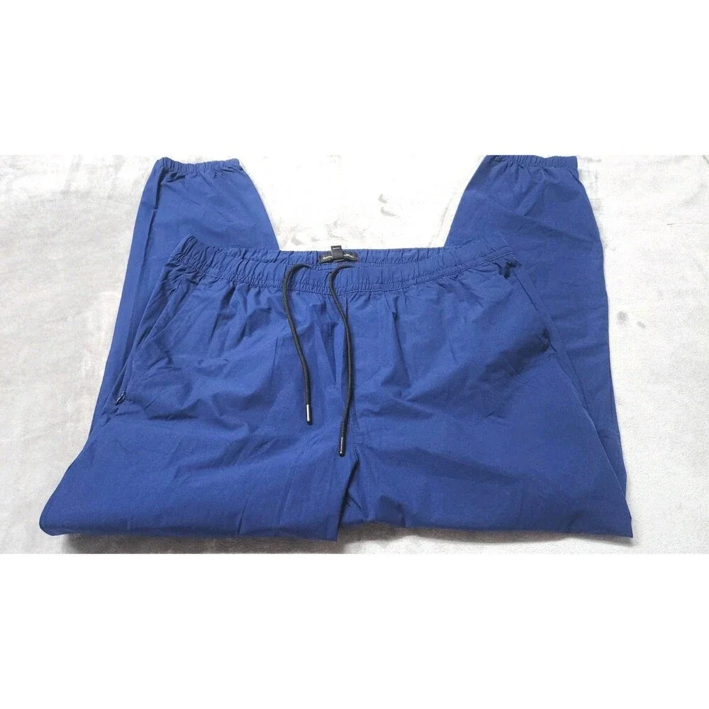 Banana Republic Men's L‎ Blue Drawstring Jogger Trousers Athletic Hiking Sports